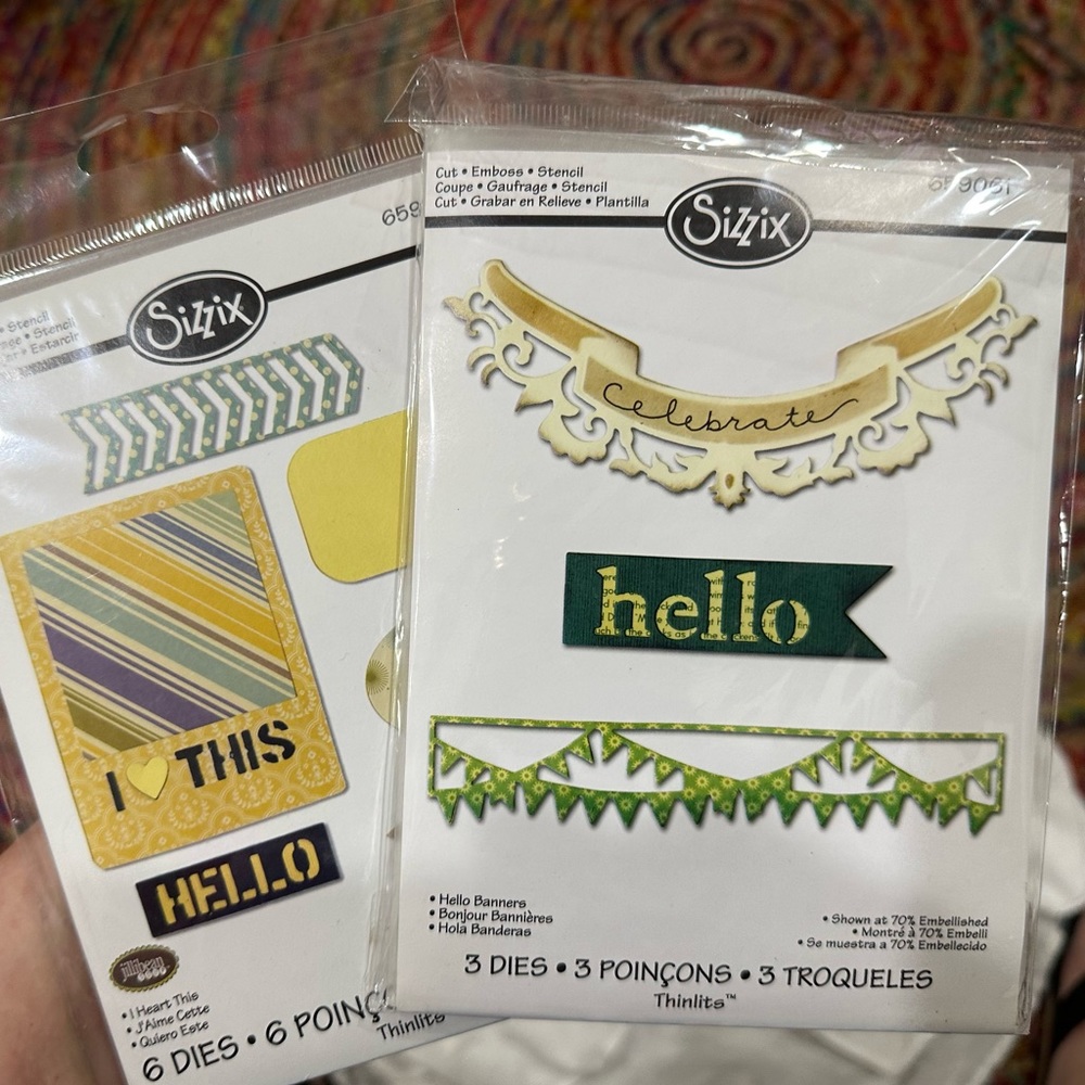 Lot of two Sizzix Die Sets
